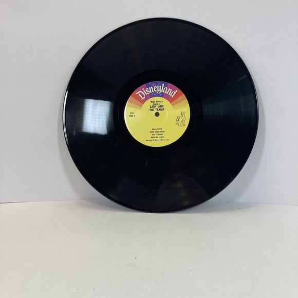 Walt Disney LADY AND THE TRAMP SOUNDTRACK Story LP DISNEYLAND 3917 - Picture 5 of 5